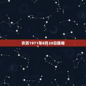 农历1971年8月20日属相，71年农历8月21是属什么星座