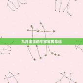 九月出生的牛宝宝男命运，九月的牛是什么命