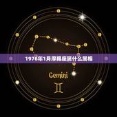 1976年1月摩羯座属什么属相，摩羯座什么属相