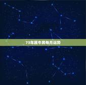 73年属牛男每月运势，73年属牛男下半年运势