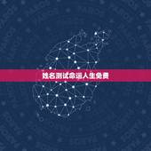 姓名测试命运人生免费，免费姓名测试打分网