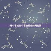 两个字或三个字的励志的网名男，求一励志奋斗型网名，男生用的！两个字为佳