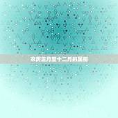 农历正月至十二月的属相，十二属相忌讳出生月份