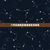八字正缘桃花查询地支见桃花，八字正缘桃花查询
