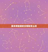 属羊男配属蛇女婚配怎么样，属羊男和属蛇女配吗 详细�0�3
