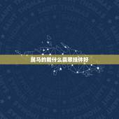 属马的戴什么翡翠挂件好，属马的人应该佩带什么宝石或水晶？