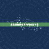 家里面有属相兔狗马虎合不合，兔狗结婚相克的属相