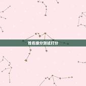 姓名缘分测试打分，有什么缘分测试和姓名配对测两人之间的缘分的？