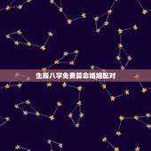 生辰八字免费算命婚姻配对，生辰八字免费合婚-算命婚姻-在线八字配对-算
