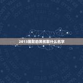 2013属蛇的男孩取什么名字，2013年属蛇男的名字大全