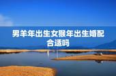 男羊年出生女猴年出生婚配合适吗，羊年出生的跟猴年出生地配吗