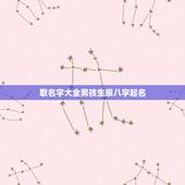 取名字大全男孩生辰八字起名，生辰八字五行查询取名靠谱吗