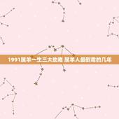 1991属羊一生三大劫难 属羊人最倒霉的几年