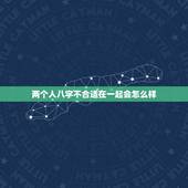 两个人八字不合适在一起会怎么样，两个人的八字很重要吗？如果两个人的八字