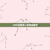 1986年属虎人的幸运数字，1986年属虎人幸运数字