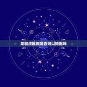 龙和虎属相是否可以婚配吗 龙和虎在一起财运好吗