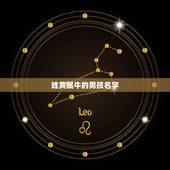 姓黄属牛的男孩名字，黄姓牛年最新取名大全2022