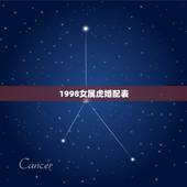1998女属虎婚配表，1998属虎哪年结婚更好