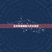 正月男猪婚配几月女虎好，男生肖猪女生肖虎几月份结婚好