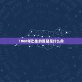 1960年出生的属鼠是什么命，1960年属什么生肖