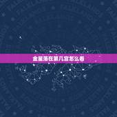 金星落在第几宫怎么看，如何看星座的太阳和月亮还有金星宫落在哪里？代表什