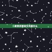 老黄历查询今天属什么，今天的黄历适合做什么