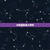 水瓶座能成大事吗，确认过眼神，哪几个星座是要成大事的人？
