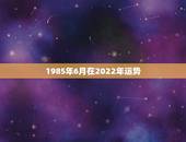 1985年6月在2022年运势，1987年农历闰六月十三日出生2022