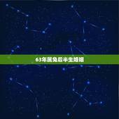 63年属兔后半生婚姻，1963年属兔男人的命运