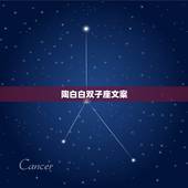 陶白白双子座文案，《双子座》最新txt全集下载