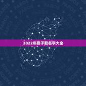 2022年孩子取名字大全，男孩女孩取名大全