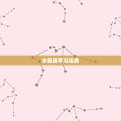 水瓶座学习运势，水瓶座的运势