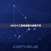 2022十二生肖运程大全每个月，2022生肖运势