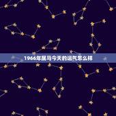 1966年属马今天的运气怎么样，我本人属马66年出生，今天运气如何？