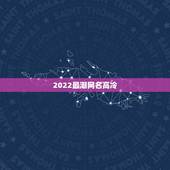 2022最潮网名高冷，2023最火的网名女高冷