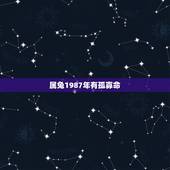 属兔1987年有孤寡命，1987年是什么命和性格