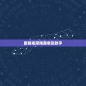 属相龙摩羯座幸运数字，摩羯座幸运数字是几？