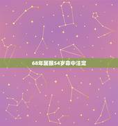 68年属猴54岁命中注定 1968属猴后半生
