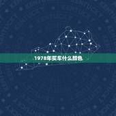 1978年买车什么颜色，1978属马人车牌尾数
