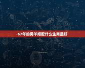 67年的男羊婚配什么生肖最好，男属羊的和什么属相最配