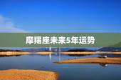 摩羯座未来5年运势，摩羯座下周运势？
