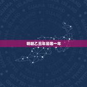 明朝乙丑年是哪一年，乙丑年属牛是什么命