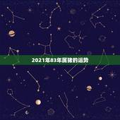 2021年83年属猪的运势，83年属猪男2021年下半年运势？
