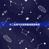 十二生肖今日运势查询算命先生，十二生肖一生运势马？