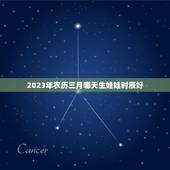 2023年农历三月哪天生娃娃时辰好，2021年农历三月份生宝宝几月怀孕