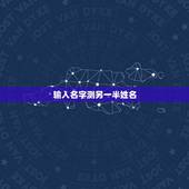 输入名字测另一半姓名，什么软件可以预测另一半姓名