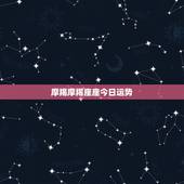 摩羯摩羯座座今日运势，摩羯座今日运势
