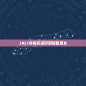 2022年桃花运好到爆星座女 2022年发大财的生肖