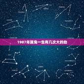 1987年属兔一生有几次大的劫，87属兔一生有几次婚姻