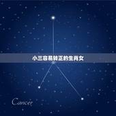 小三容易转正的生肖女，如果小三是个年轻貌美能力强的女人，离婚时女人一般
